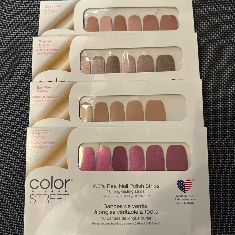 Color Street Neutral Nail Polish Strips Bundle